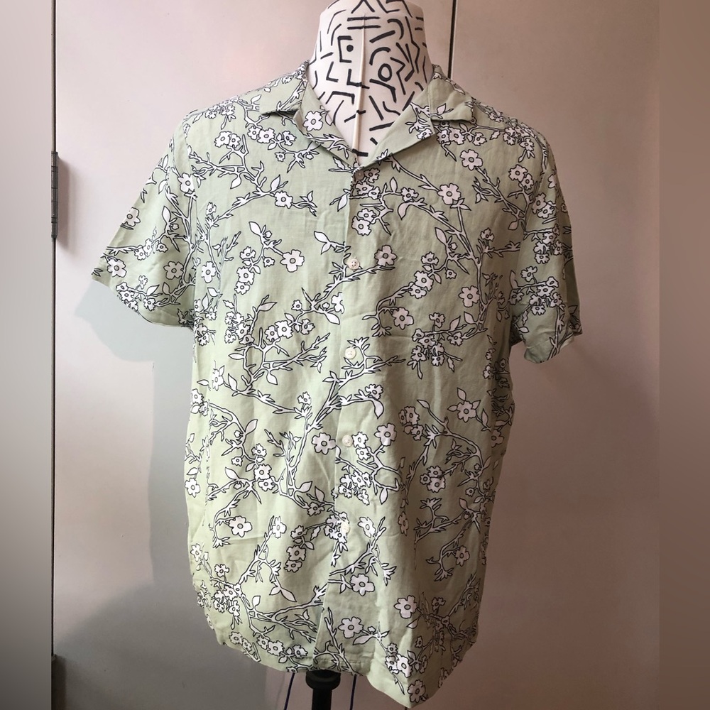 TopMan’s Floral Green Men's Shirt
